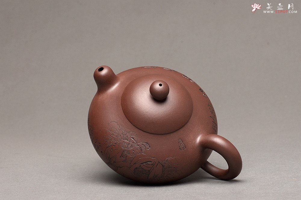 紫砂壶图片：谭华斌近作 道洪风格之珠韵 刀法精炼 美壶特惠 - 宜兴紫砂壶网