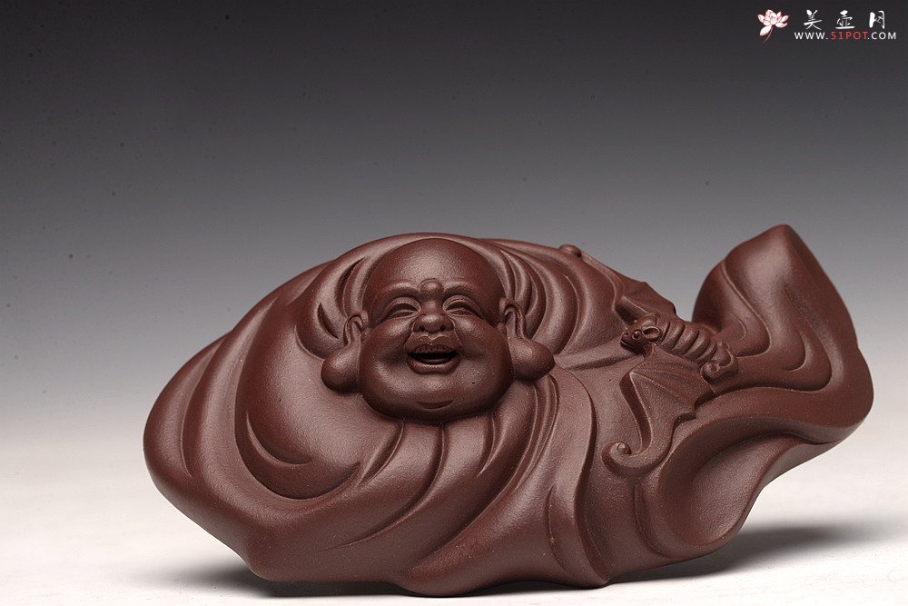 紫砂壶图片：做工精致 泥料优秀 福在眼前 笔架or茶宠or镇纸 - 宜兴紫砂壶网