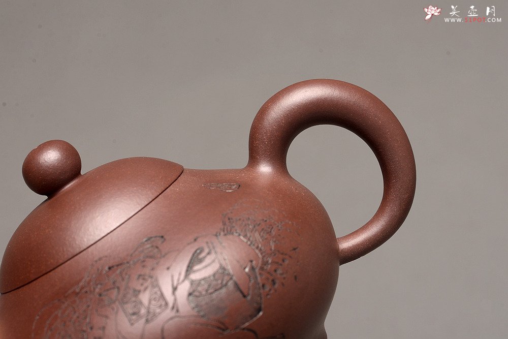 紫砂壶图片：谭华斌近作 道洪风格之珠韵 刀法精炼 美壶特惠 - 宜兴紫砂壶网
