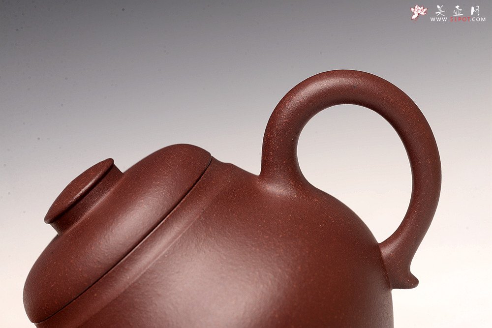 紫砂壶图片：美壶特惠 线条优美 敦厚可人 古樽 - 宜兴紫砂壶网