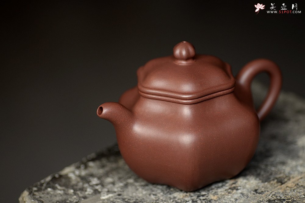 紫砂壶图片：许学军老师经典作品 雍容华贵 气度不凡 全手六角莲子 - 宜兴紫砂壶网