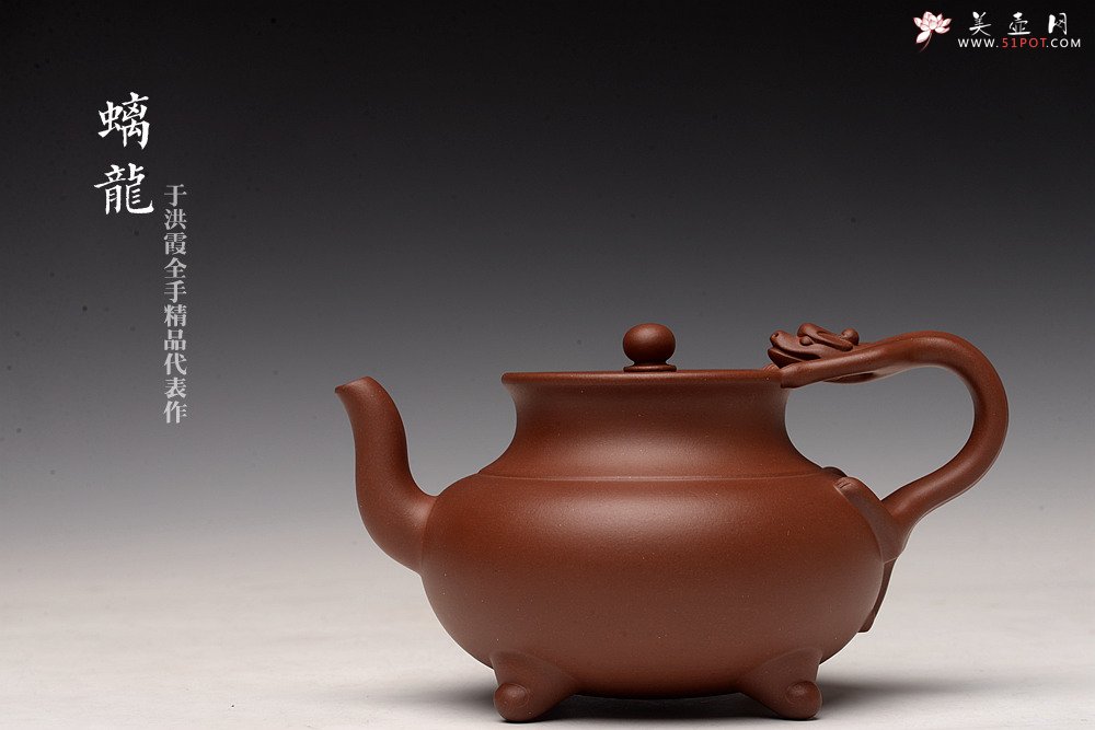 紫砂壶图片：呕心力作 精于洪霞精品代表作~ 全手螭龙 雍容华贵 - 宜兴紫砂壶网