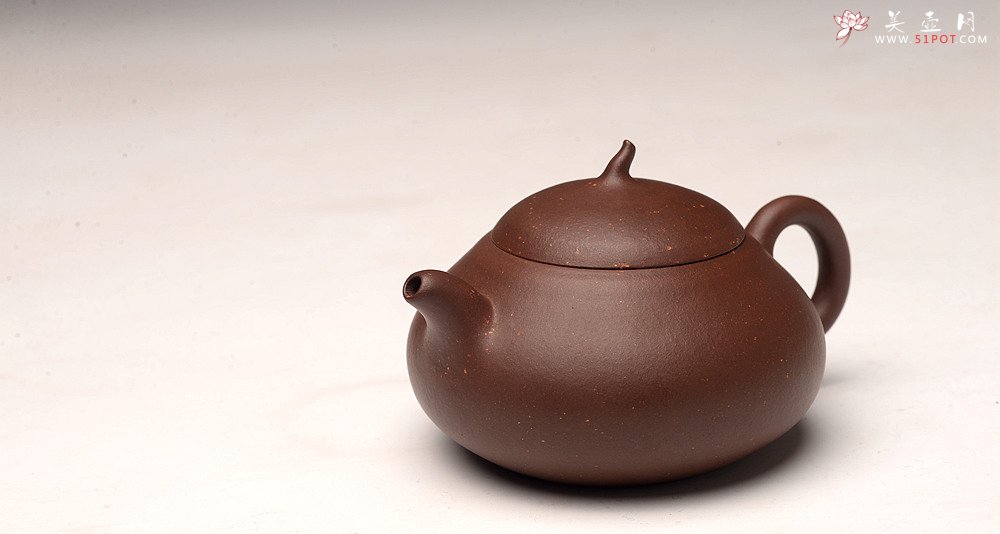 紫砂壶图片：张悦乙未年冬全手作品 调砂老紫泥~全手小瓜 颇具韵律  实用可人 - 宜兴紫砂壶网