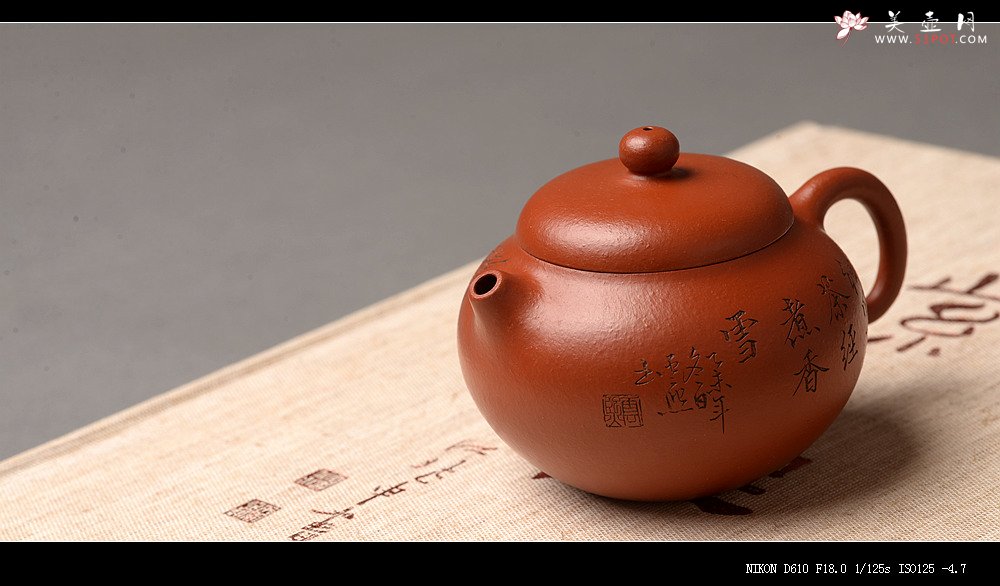 紫砂壶图片：娇艳玉人小西施 张云熙乙未年冬作品 茶盘尤物 优雅饱满 线条灵动 - 宜兴紫砂壶网