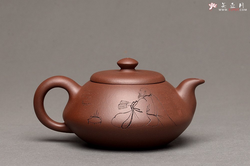 紫砂壶图片：钱伟刚新品 灵巧喜人 实用佳品 禅语 - 宜兴紫砂壶网