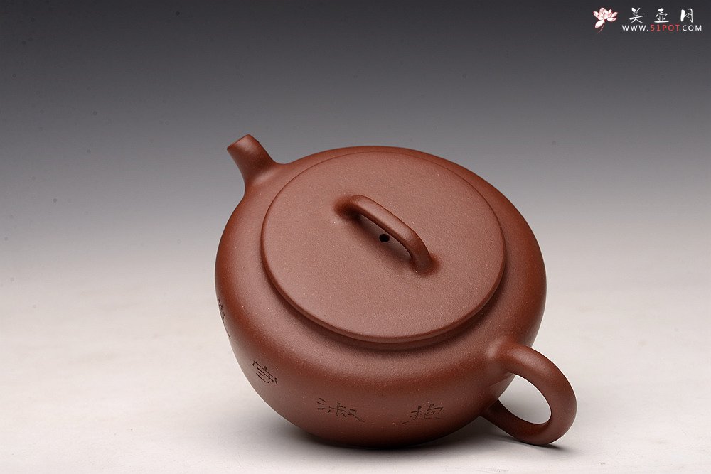 紫砂壶图片：詹黎明乙未秋全手精品 怀古井栏 陆逸舟文心装饰 素雅耐品 大口实用 - 宜兴紫砂壶网