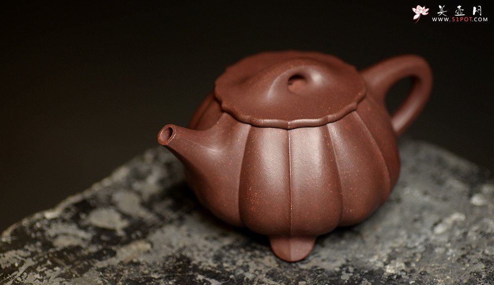 紫砂壶图片：周斌突破之作 全手工难度极大  肌肉男o(∩_∩)o  全手筋纹石瓢  - 宜兴紫砂壶网