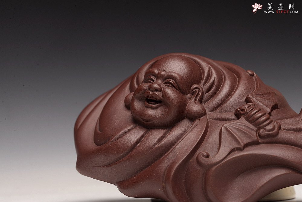 紫砂壶图片：做工精致 泥料优秀 福在眼前 笔架or茶宠or镇纸 - 宜兴紫砂壶网