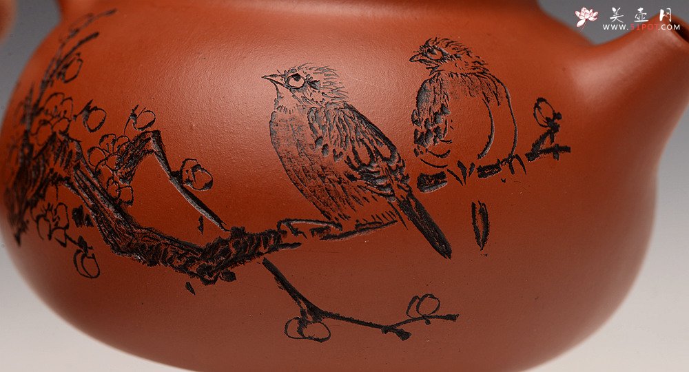 紫砂壶图片：茶盘尤物 原矿纯朱泥 红玉 饱满可人 赏玩皆宜 - 宜兴紫砂壶网