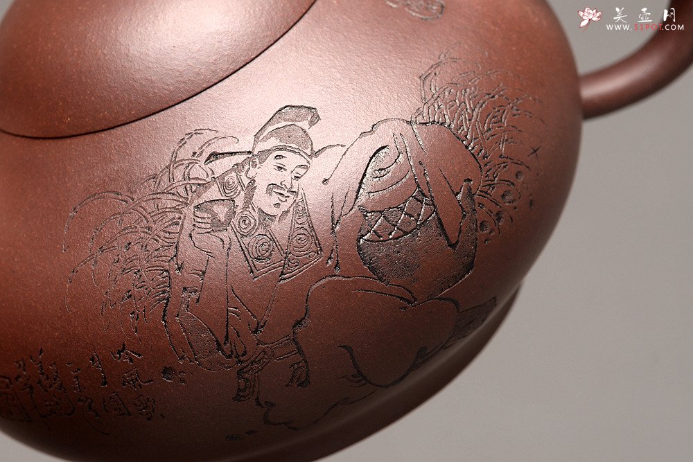 紫砂壶图片：谭华斌近作 道洪风格之珠韵 刀法精炼 美壶特惠 - 宜兴紫砂壶网