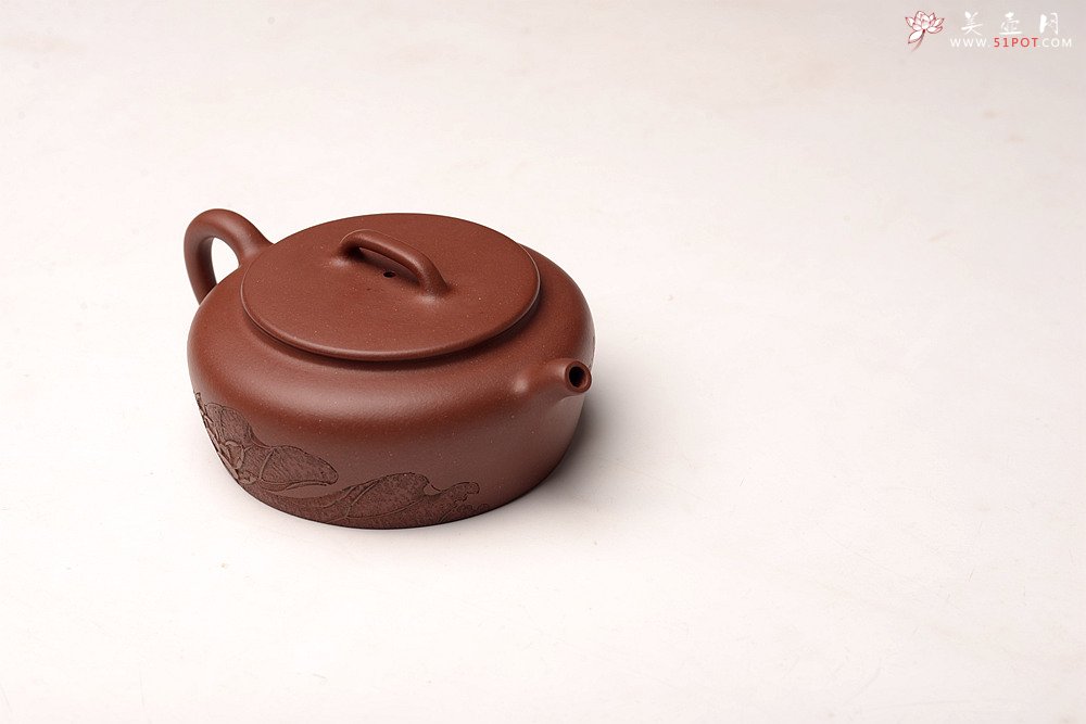 紫砂壶图片：詹黎明乙未秋全手精品 怀古井栏 陆逸舟文心装饰 素雅耐品 大口实用 - 宜兴紫砂壶网