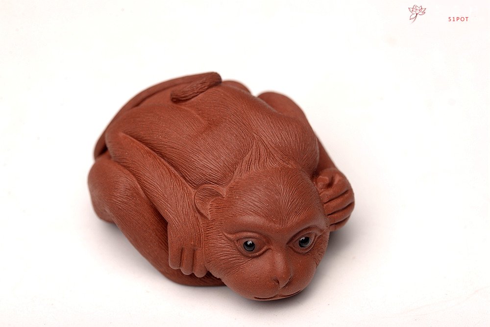 紫砂壶图片：刘祥新品 可人小猴 做工精致 把玩茶宠 - 宜兴紫砂壶网