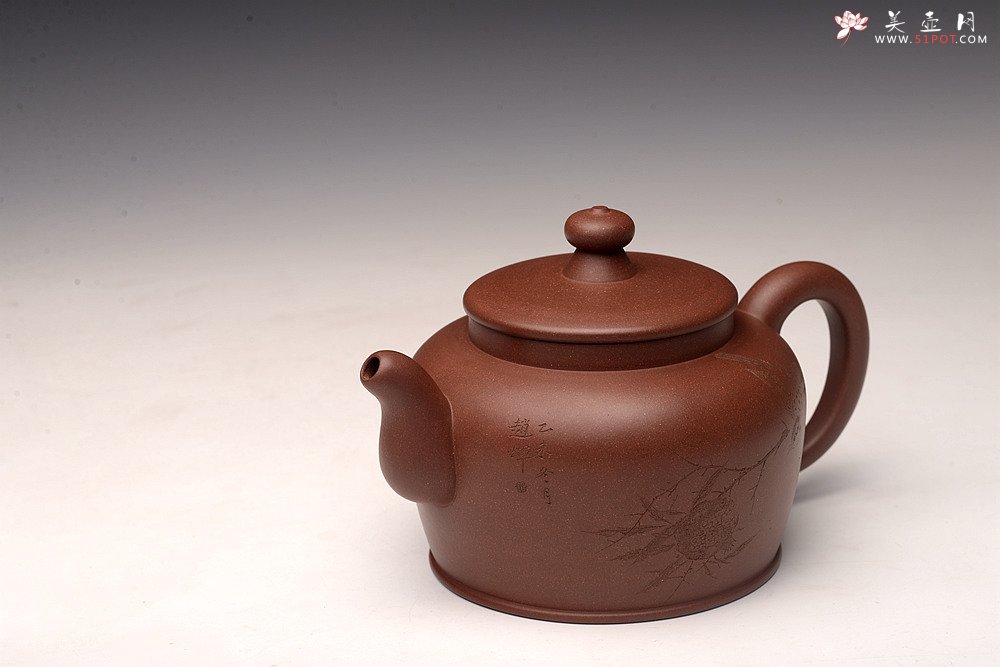 紫砂壶图片： 詹黎明、赵辉强强联合之收藏精品 全手精工 雄厚圆润 大宝相 - 宜兴紫砂壶网