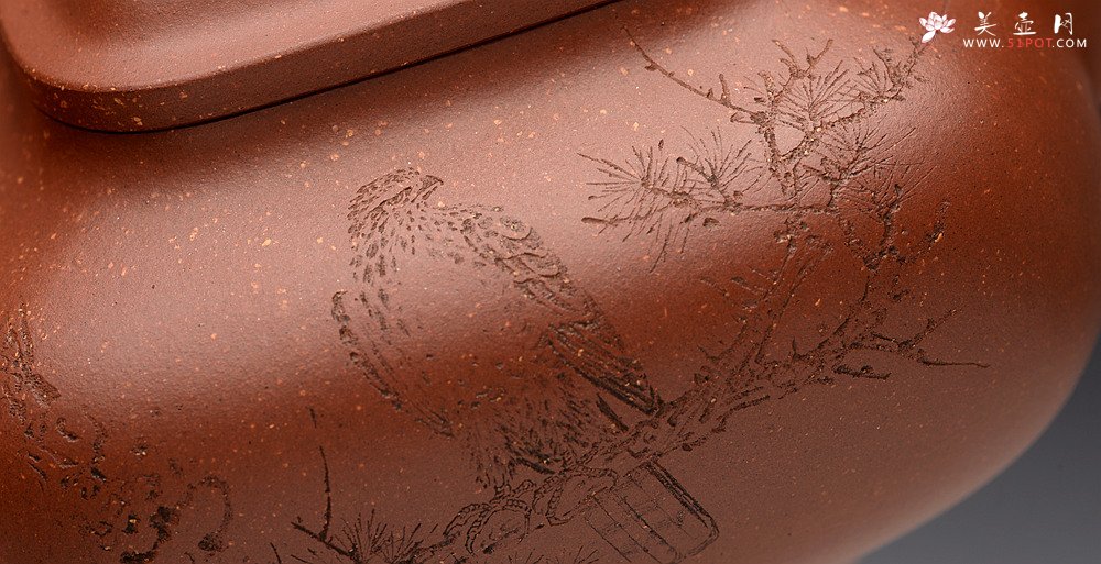 紫砂壶图片：储俊伟乙未年冬精品工力作 雄厚雄劲 高瞻远瞩 全手金砂传炉 赵辉先生文气装饰 - 宜兴紫砂壶网