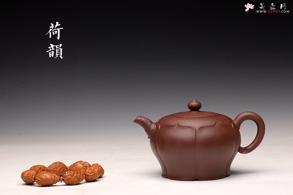 紫砂壶图片：蔡旭伟丙申春全手作品 秀丽可爱 筋纹小花 荷韵 - 宜兴紫砂壶网