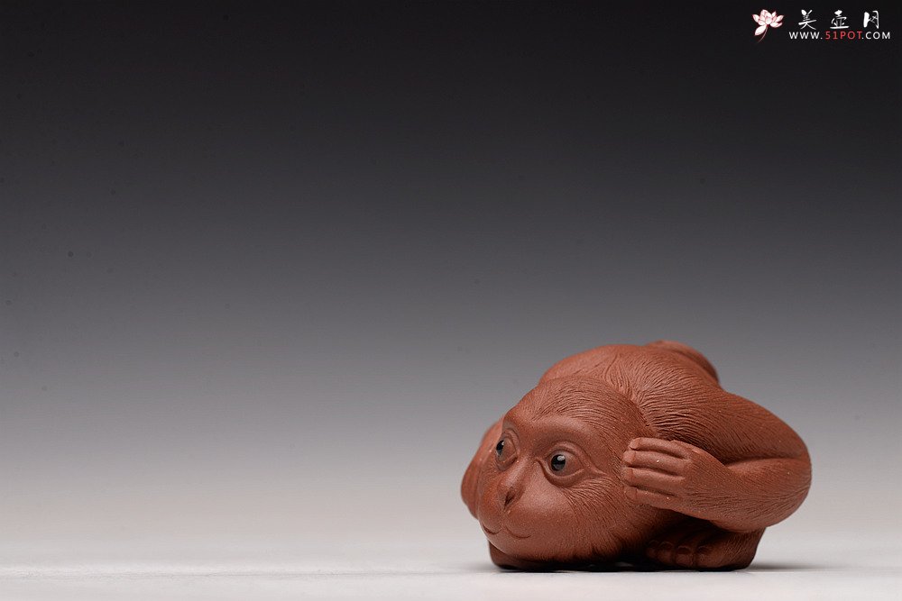 紫砂壶图片：刘祥新品 可人小猴 做工精致 把玩茶宠 - 宜兴紫砂壶网