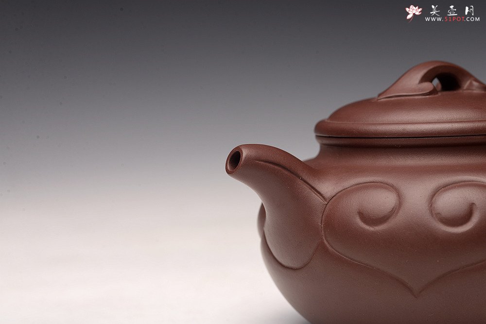 紫砂壶图片：顾小英丙申作品  优质老紫泥  仿古如意 大气稳重 - 宜兴紫砂壶网