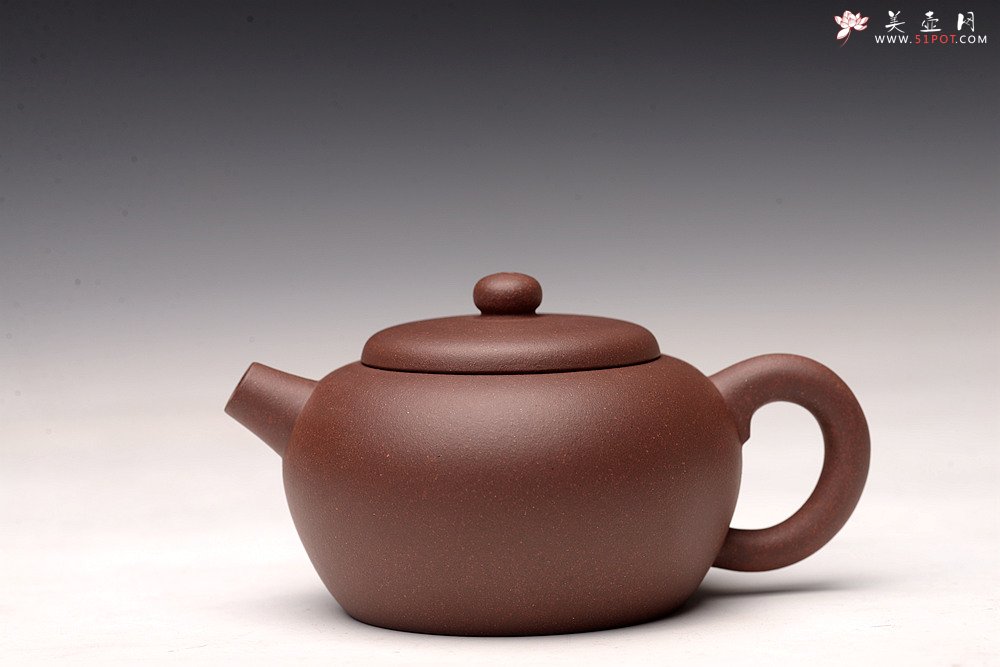 紫砂壶图片：鸿渝山房新品 美壶特惠   拙朴之风 杀茶利器 茶人最爱 矮巨轮 - 宜兴紫砂壶网