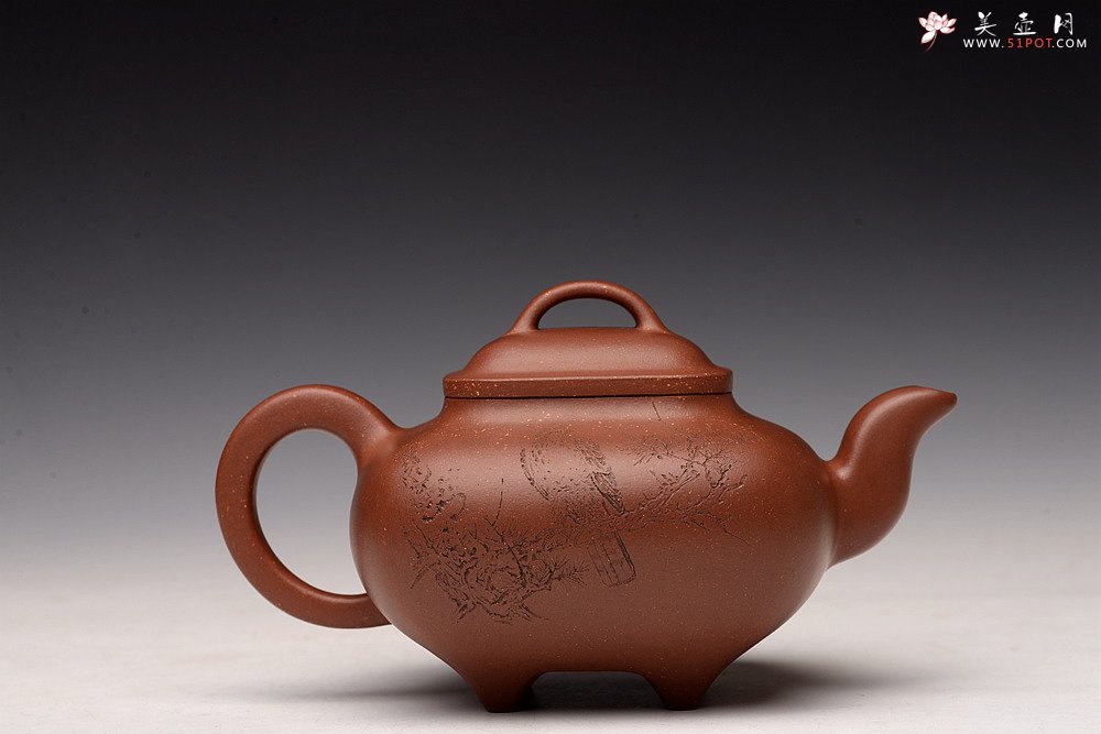 紫砂壶图片：储俊伟乙未年冬精品工力作 雄厚雄劲 高瞻远瞩 全手金砂传炉 赵辉先生文气装饰 - 宜兴紫砂壶网