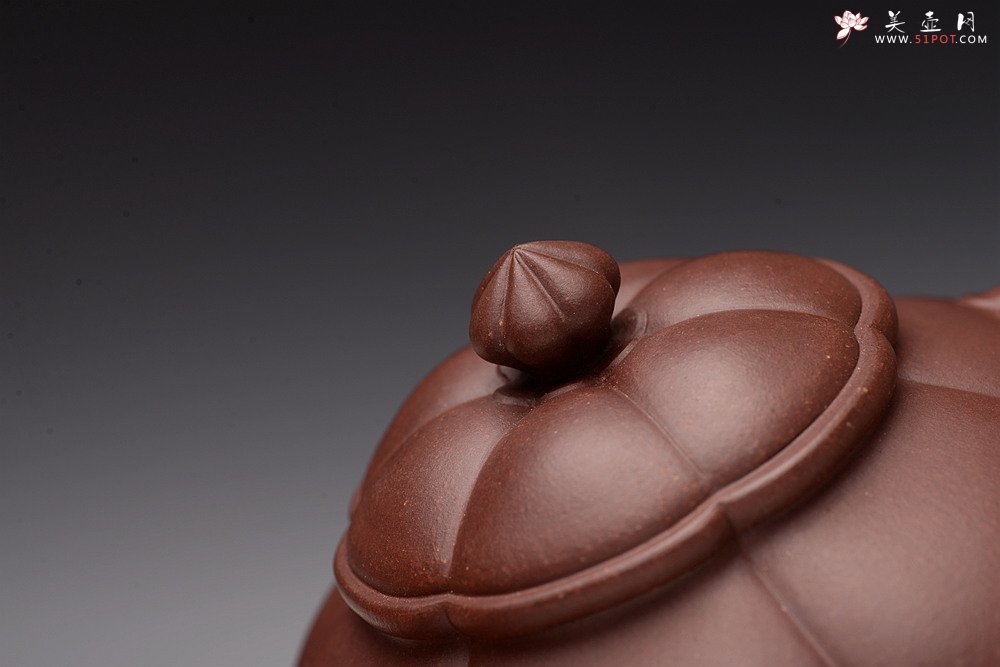 紫砂壶图片：气韵流畅 绽放之美 全手筋囊佳器 六瓣莲花 - 宜兴紫砂壶网