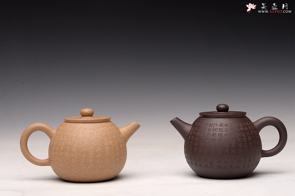 紫砂壶图片：鸿渝山房新品 美壶特惠  心经小巨轮  拙朴之风 杀茶利器 茶人最爱 - 宜兴紫砂壶网