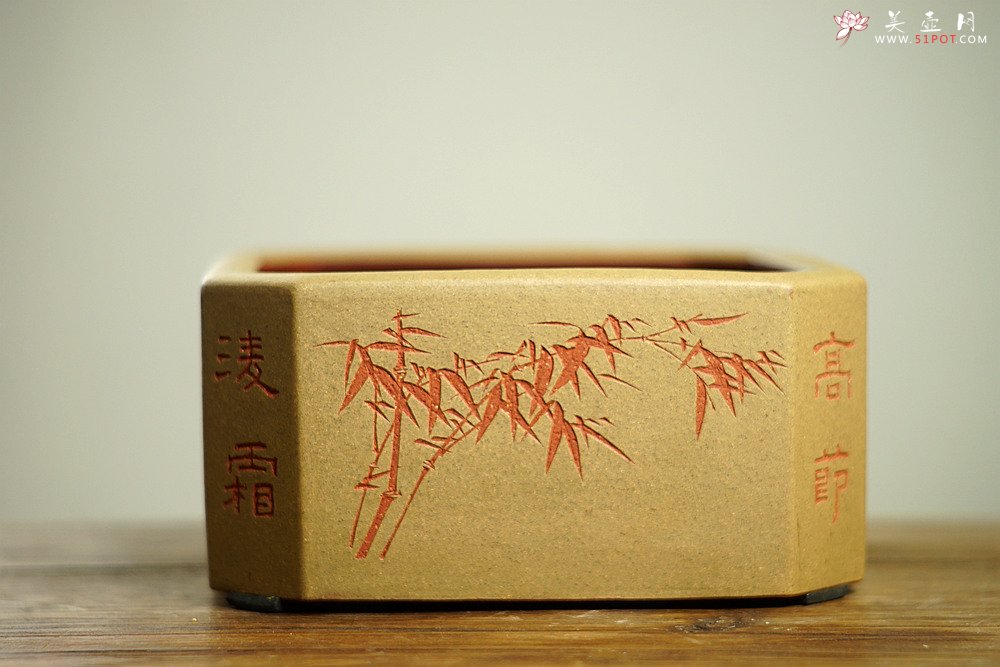 紫砂壶图片：张听刚精心之作 梅兰竹菊 四君子水洗 雅舍必备 - 宜兴紫砂壶网