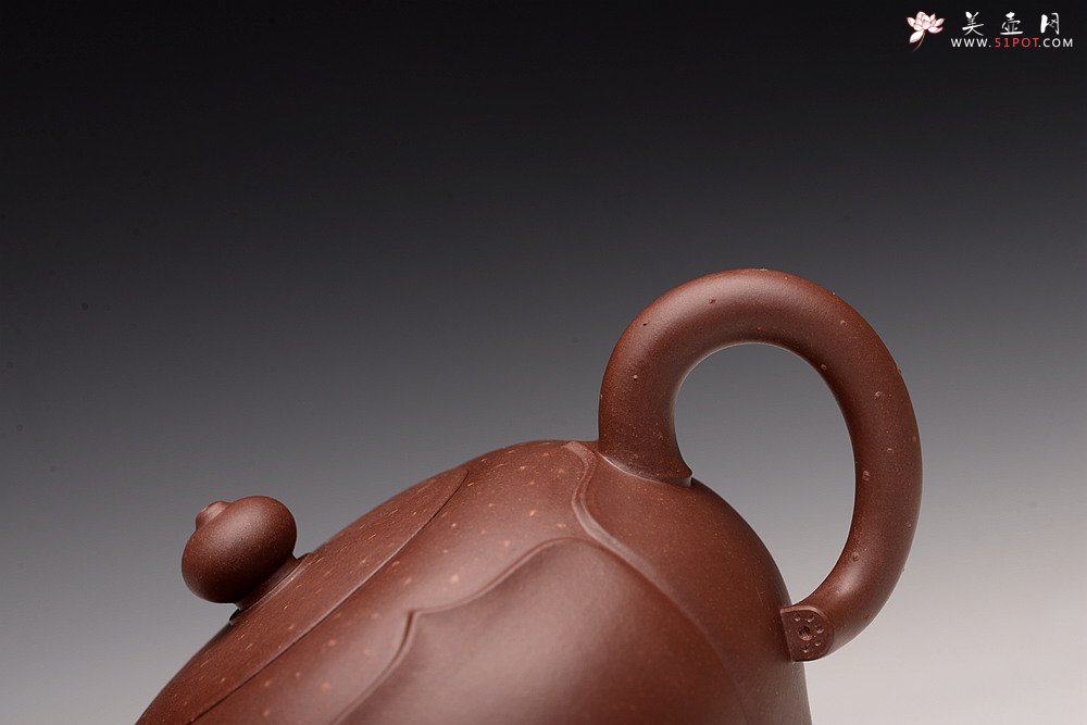 紫砂壶图片：蔡旭伟丙申春全手作品 秀丽可爱 筋纹小花 荷韵 - 宜兴紫砂壶网