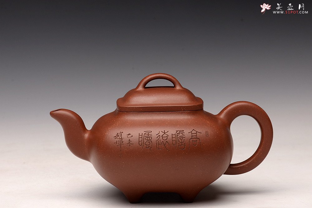 紫砂壶图片：储俊伟乙未年冬精品工力作 雄厚雄劲 高瞻远瞩 全手金砂传炉 赵辉先生文气装饰 - 宜兴紫砂壶网