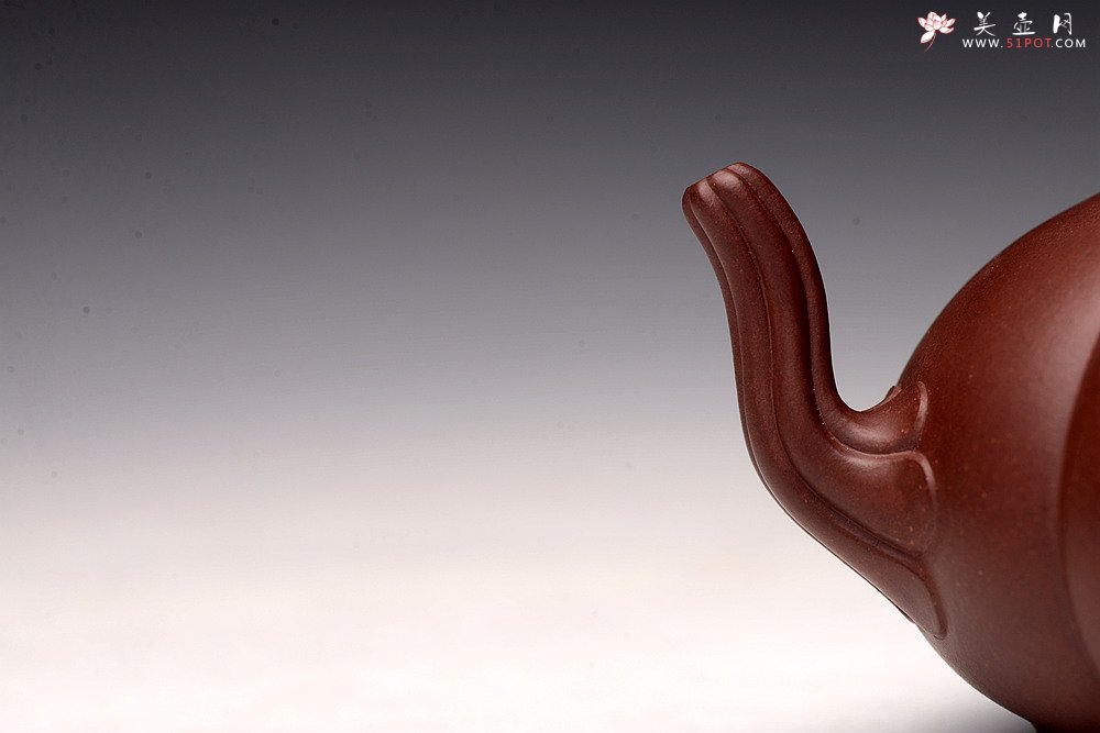 紫砂壶图片：气韵流畅 绽放之美 全手筋囊佳器 六瓣莲花 - 宜兴紫砂壶网