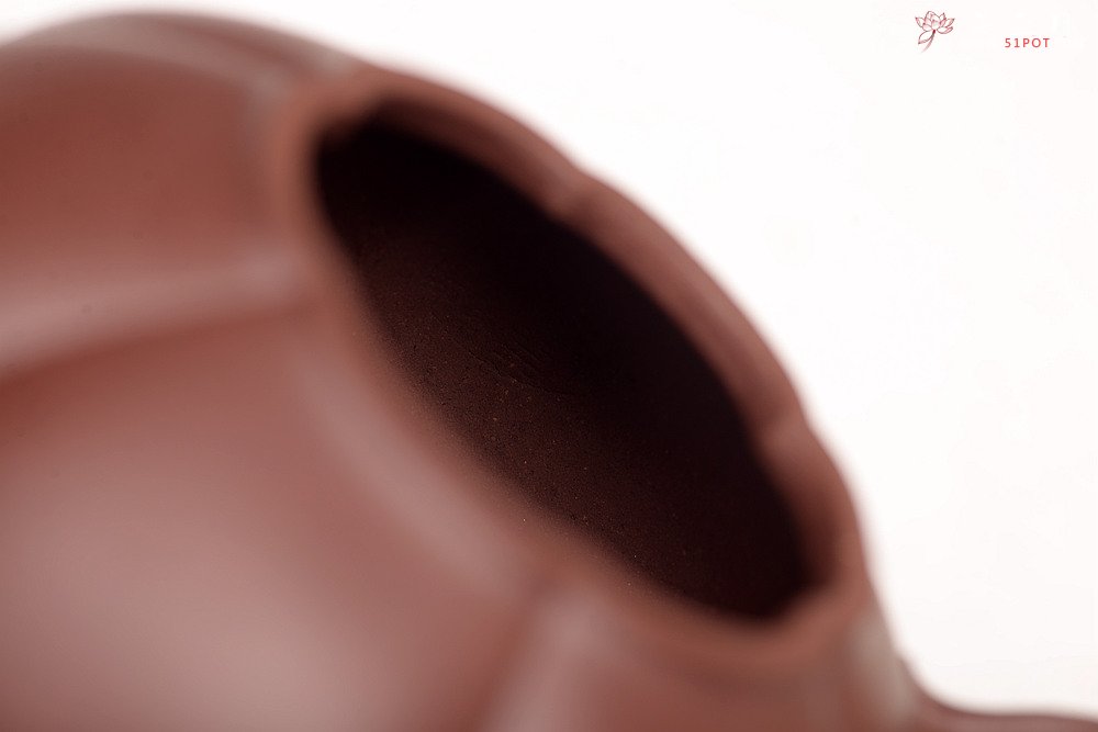 紫砂壶图片：气韵流畅 绽放之美 全手筋囊佳器 六瓣莲花 - 宜兴紫砂壶网