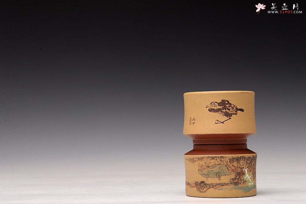 紫砂壶图片：禅定杯 精品品茗杯 清水泥粉段泥 - 宜兴紫砂壶网