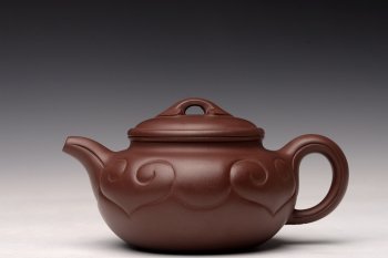 紫砂壶图片：顾小英丙申作品  优质老紫泥  仿古如意 大气稳重 - 宜兴紫砂壶网