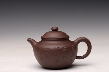 紫砂壶图片：鸿渝山房摹古之留佩莲子 文气可人 美壶特惠 - 宜兴紫砂壶网