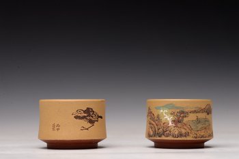 紫砂壶图片：禅定杯 精品品茗杯 清水泥粉段泥 - 宜兴紫砂壶网