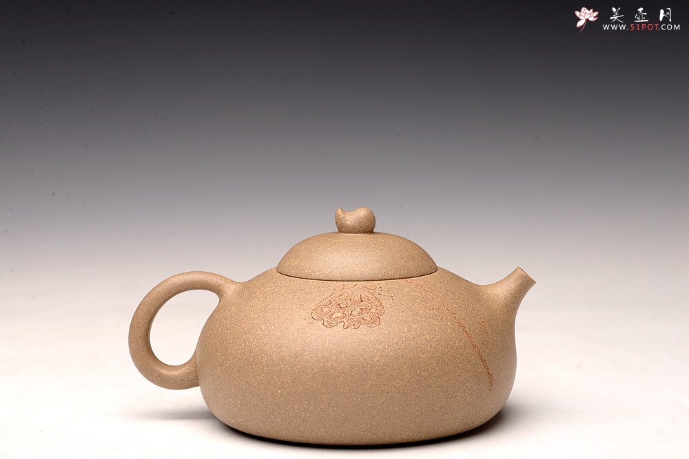 紫砂壶图片：储亚丙申初夏作品 全手秋意 颇具玩味 荷塘清趣 优质本山段 - 宜兴紫砂壶网