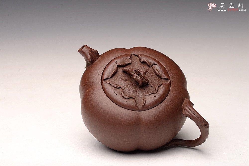 紫砂壶图片：潘丹初丙申春精品 筋囊花货 全手大玉柿 气度饱满 逸品之作 值得珍藏 - 宜兴紫砂壶网