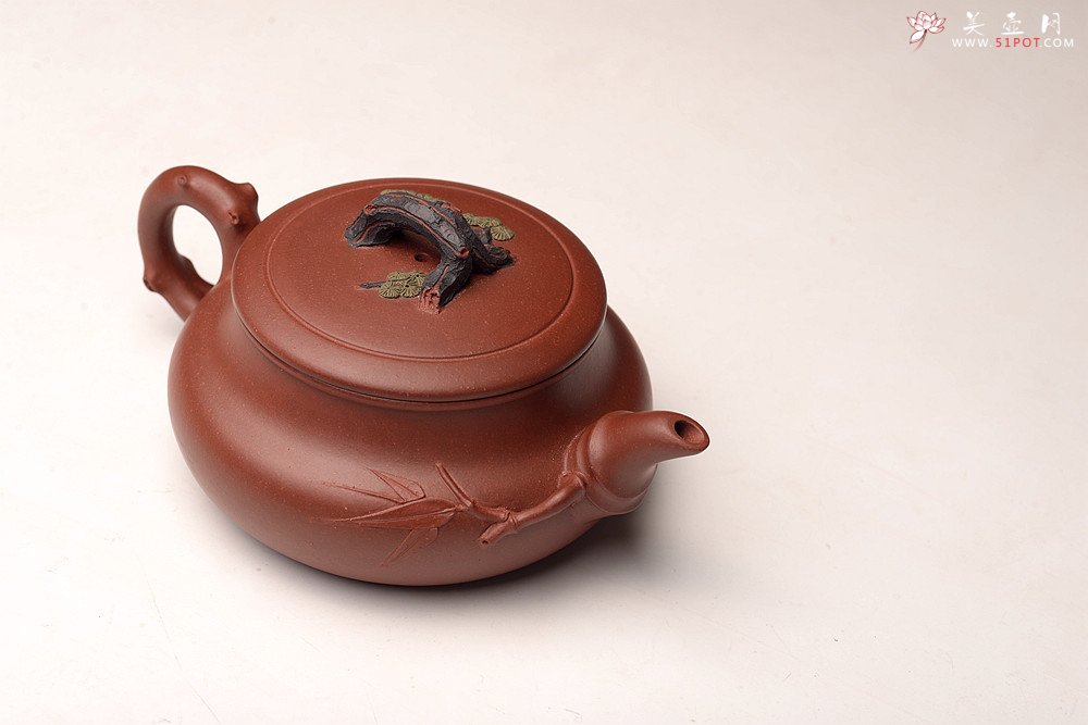 紫砂壶图片：精神 实用花器 三友会聚 地槽青清香 - 宜兴紫砂壶网