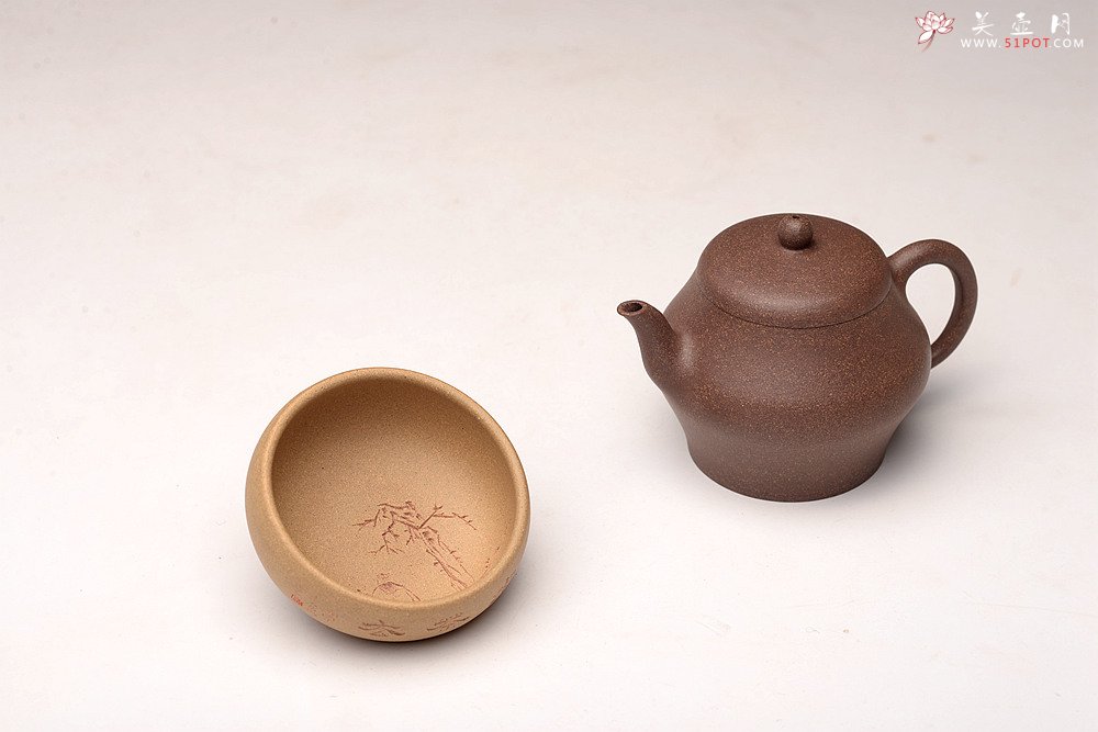 紫砂壶图片：朱牧清 隐士段泥杯 颇具玩味~ - 宜兴紫砂壶网