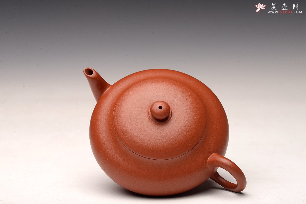 紫砂壶图片：王薇丙申全手 大口实用 清秀合手 小红泥虚扁 - 宜兴紫砂壶网