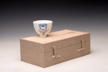 紫砂壶图片：大生（姜寅）玩瓷 猴哥系列 趣味十足 ~ 品茗对杯 - 宜兴紫砂壶网