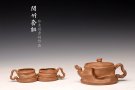 紫砂壶图片：林秀明丙申春 全手精品 文雅十足 原创作品 闻竹套组 耐品玩味~杯50cc - 宜兴紫砂壶网