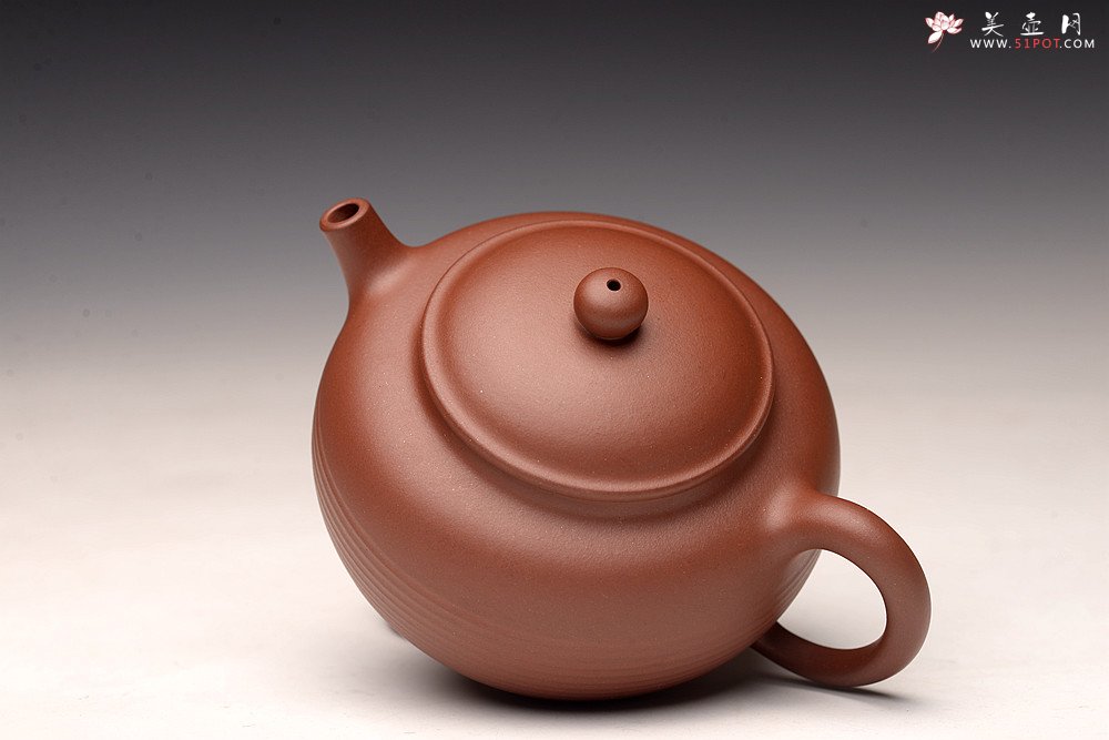 紫砂壶图片：于洪霞丙申夏全手作品 饱满圆润 率真线韵~ 做工精致 怡圆套组 - 宜兴紫砂壶网