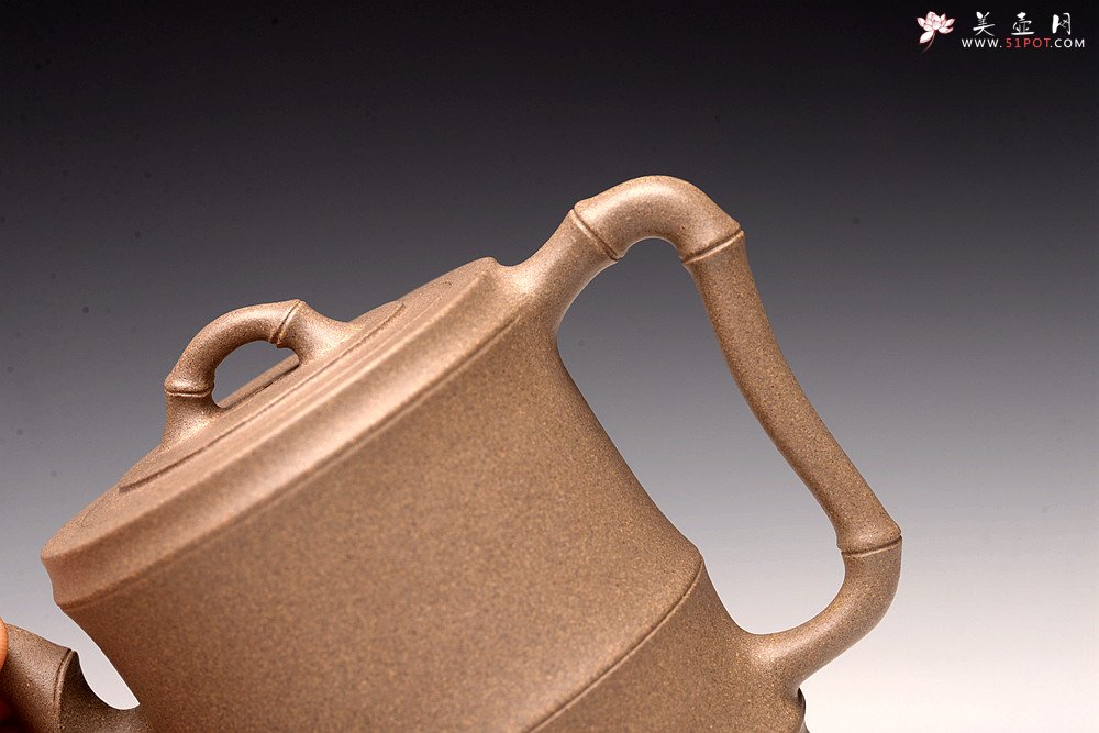 紫砂壶图片：储亚全手获奖作 秀竹套具 颇具难度 灵秀出尘 青段 - 宜兴紫砂壶网