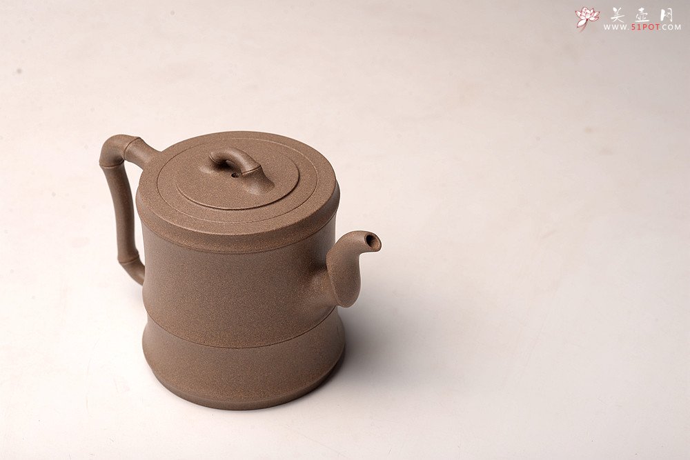 紫砂壶图片：储亚全手获奖作 秀竹套具 颇具难度 灵秀出尘 青段 - 宜兴紫砂壶网