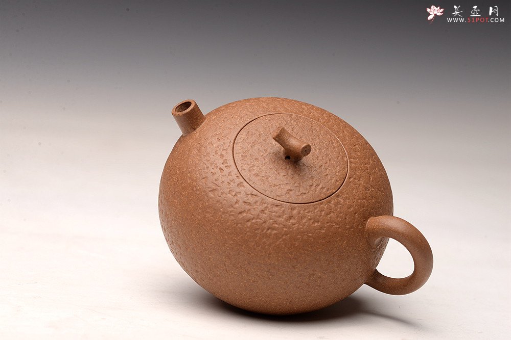 紫砂壶图片：储亚全手小品 优质老段泥 颇具玩味 小桔子 - 宜兴紫砂壶网