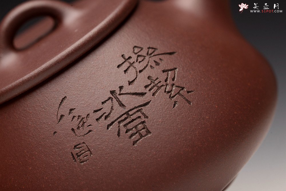 紫砂壶图片：梅骨兰香 全手子冶石瓢 骨肉均挺之精品 - 宜兴紫砂壶网