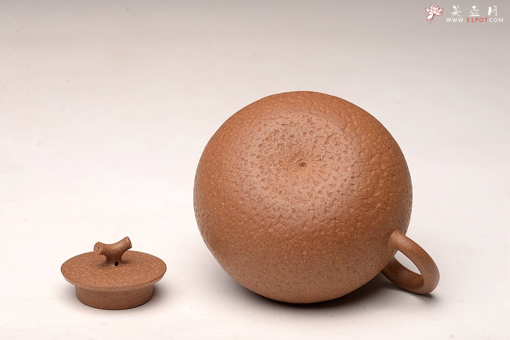 紫砂壶图片：储亚全手小品 优质老段泥 颇具玩味 小桔子 - 宜兴紫砂壶网