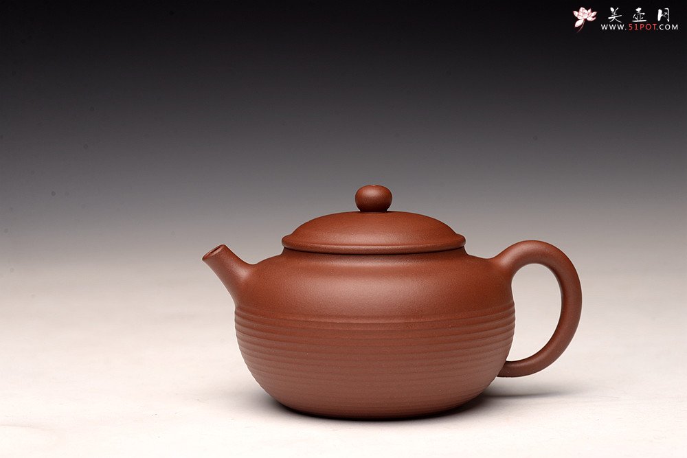 紫砂壶图片：于洪霞丙申夏全手作品 饱满圆润 率真线韵~ 做工精致 怡圆套组 - 宜兴紫砂壶网