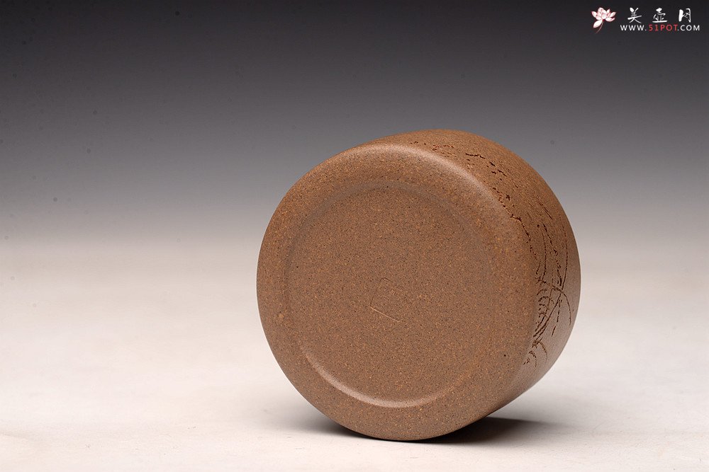 紫砂壶图片：原矿段泥 扳指杯  - 宜兴紫砂壶网