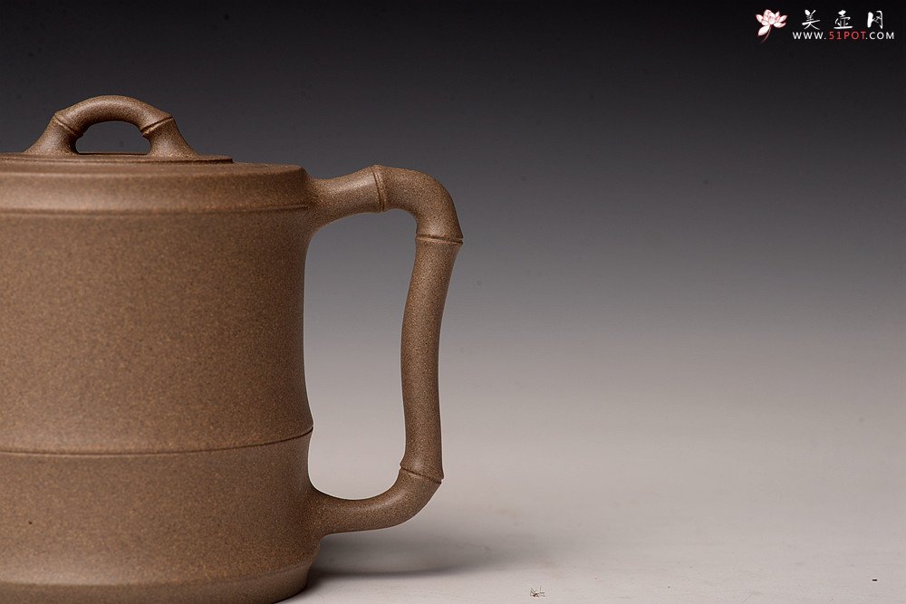 紫砂壶图片：储亚全手获奖作 秀竹套具 颇具难度 灵秀出尘 青段 - 宜兴紫砂壶网